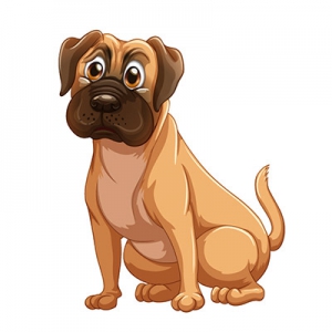 斗牛马士提夫犬简笔画教程