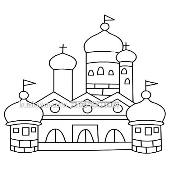 城堡简笔画图片 步骤是怎样的呢?