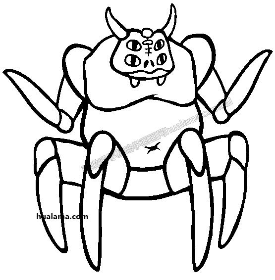 哈利怪物简笔画图片