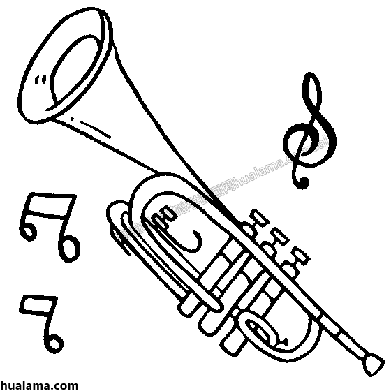 小号乐器 看完记得拿起画笔进行学习哦