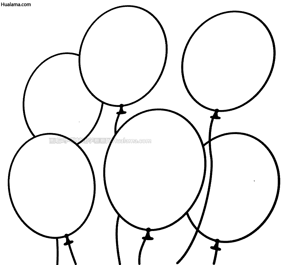 气球怎么画一步一步图片