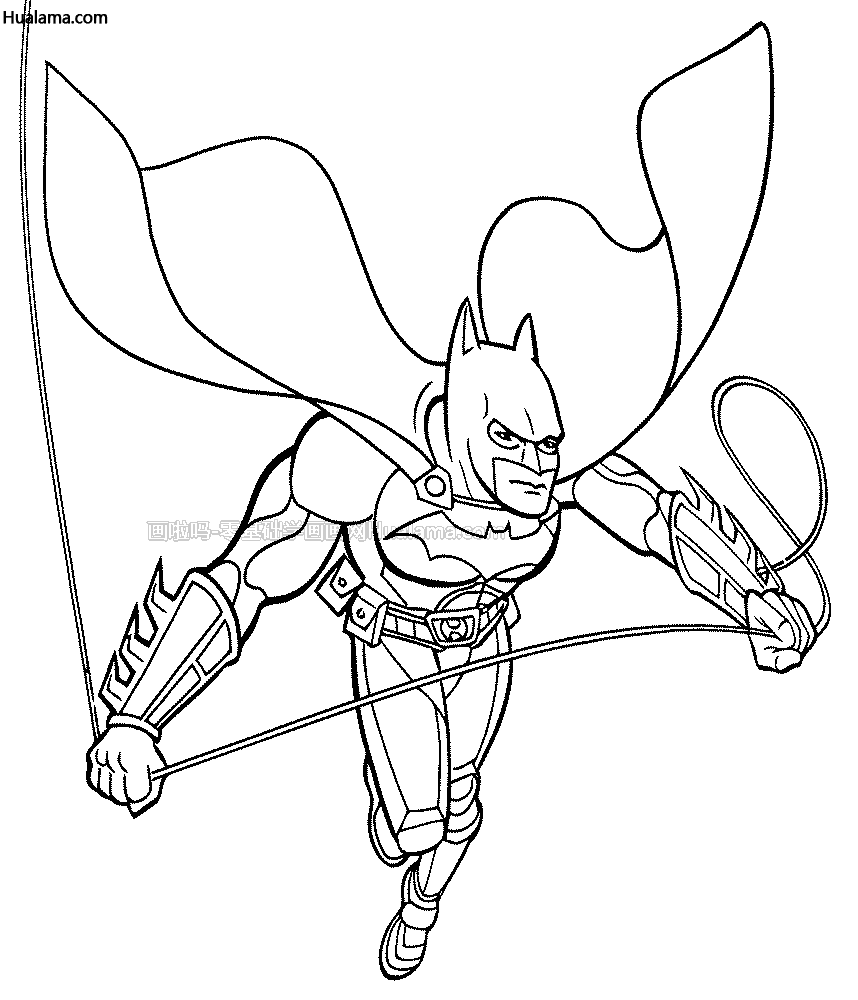 蝙蝠侠画法简笔画图片