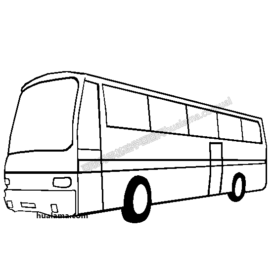 巴士简笔画车头图片